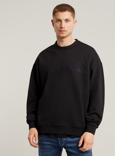Chenille G-Script Loose Sweater